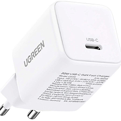 Сетевое ЗУ 1Type-C UGREEN X512 (55554) Mini, белый, 20W