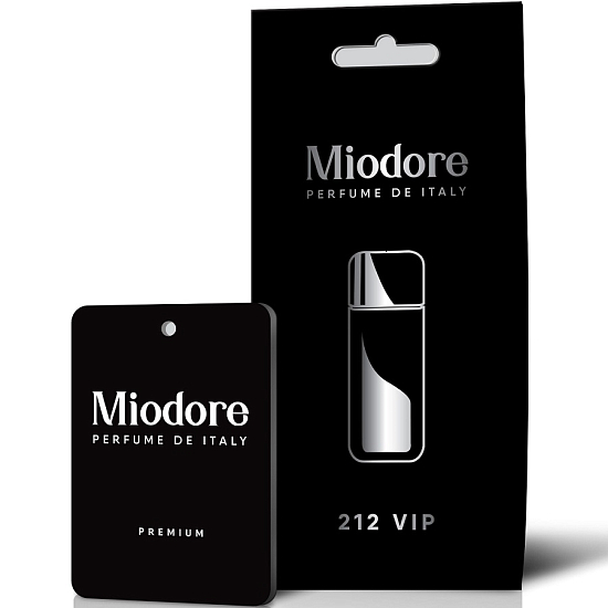 Ароматизатор MIODORE - Black afgano(подвесной картонный)