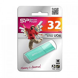 USB 32Gb Silicon Power Ultima U06 морская волна