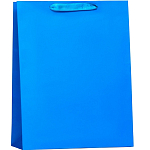 Пакет подарочный ламинированный «Синий», 31×40×14 см