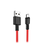 Кабель USB <--> microUSB  1.0м HOCO X29 Superior 2.0A красный