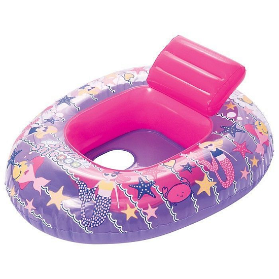 Круг для плавания с сиденьем BESTWAY «Лодочка», 76 х 65 см, от 6-18 мес, цвета МИКС, 34126