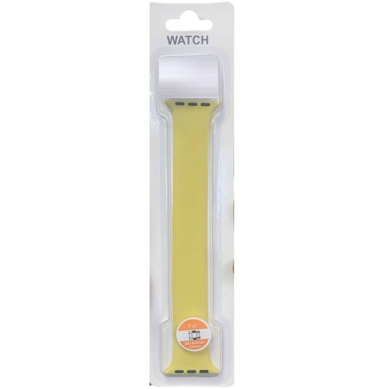 Силиконовый моно-ремешoк NONAME для Apple Watch 38/40mm (159mm) жёлтый