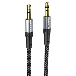 Кабель Jack 3.5 <--> Jack 3.5  1.0м HOCO UPA26, Fresh, чёрный