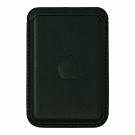 Кошелек для карт Leather Card Holder (Darck Green) с анимацией (крепкий магнит)