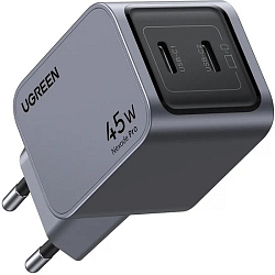 Сетевое ЗУ 2Type-C UGREEN X707 (35008) Nexode Pro 45W серый
