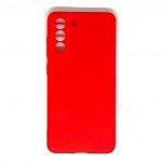 Силиконовый чехол MOBIS для Samsung Galaxy S21FE матовый (Красный)
