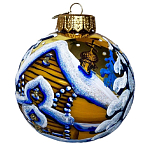 Шар "Заснеженная церквушка", серия "ВС", 100мм, в подарочной упаковке КУ-100-244079