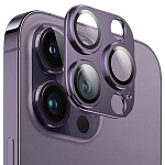 Противоударное стекло для камеры iPhone 15/15 Plus сереневый