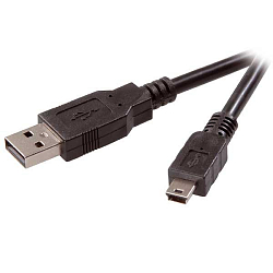 Кабель USB <--> miniUSB  0.5м ГАРНИЗОН GCC-USB2-AM5P-0.5M, пакет