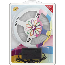 Лента светодиодная 5м гибкая неоновая белая