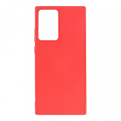 Силиконовый чехол SILICONE CASE для Samsung Galaxy Note 20 Ultra (Красный)