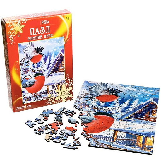 Пазл фигурный «Зимний день»