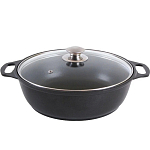 Кастрюля-жаровня 3 KUKMARA ж34а, со стеклянной крышкой