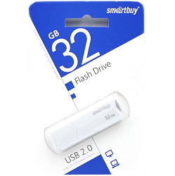 USB 32Gb SMARTBUY Clue белый