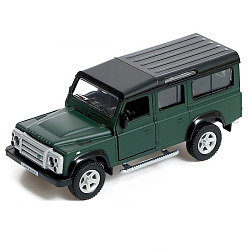 Машина металлическая LAND ROVER DEFENDER, 1:32, инерция, зелёный