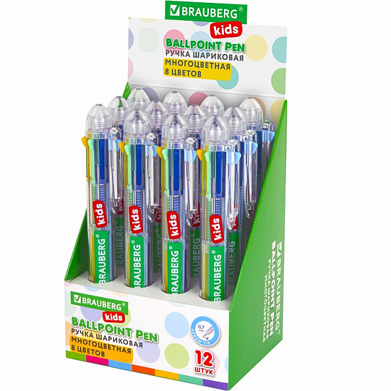 Ручка BRAUBERG KIDS 8 ЦВ 143937