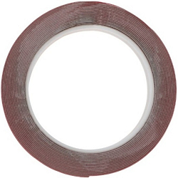 Скотч 2-х сторонний REXANT12мм*5м, серый, на HBA акриловой основе (10/320)