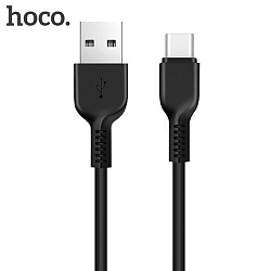 Кабель USB <--> Type-C  2.0м HOCO X20 чёрный