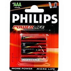 Элемент питания PHILIPS LR03 Power BL-4 (4/48/144/27648)