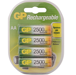 Аккумулятор GP R06 2500mAh BL-4 (250AAHC-2DECRC4) (40/400)