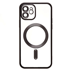 Задняя накладка SM027 SafeMag для iPhone 12 (black) (232385)