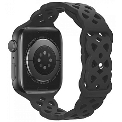 Силиконовый ремешок HOCO WA09 Flexible для APPLE Watch 38/40mm, чёрный