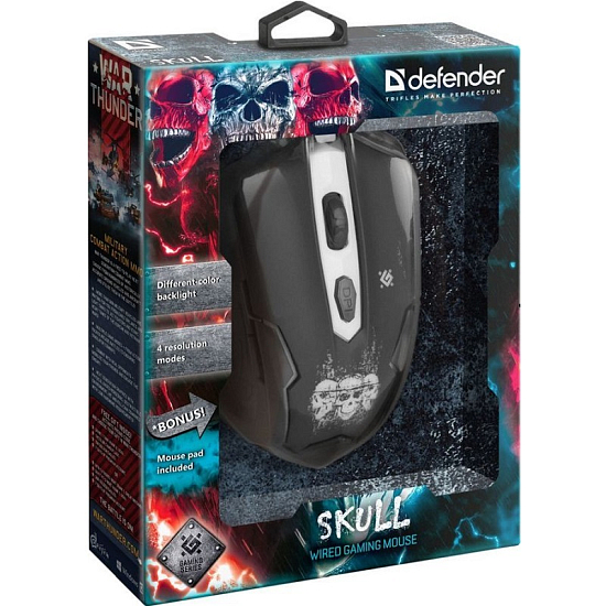 Мышь DEFENDER Skull GM-180L, USB