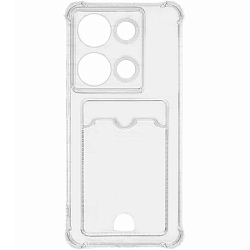 Силиконовый чехол DF для Poco M6 Pro (4G)/Xiaomi Redmi Note 13 Pro (4G) DF poCardcase-03, с отделением для карты и защищенными углами