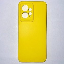Задняя накладка Мобилис для Xiaomi Redmi Note 12 (4G), желтый , матовая с защитой камеры