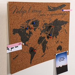 Органайзер настенный пробковый "Путешествия"