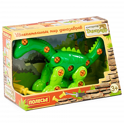 Конструктор-динозавр ПОЛЕСЬЕ "Диплодок" 35 эл