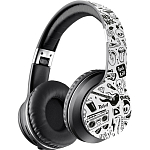 Наушники DEFENDER FreeMotion B595 черный. принт