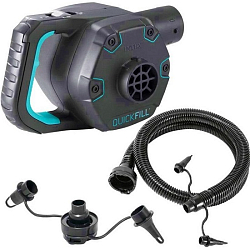 Насос электрический INTEX 66644, 220В "Quick-Fill AC" 1100л/м, 3 насадки + шланг-удлинитель в комплекте