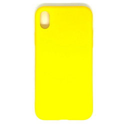 Силиконовый чехол MOBIS для iPhone XR матовый желтый
