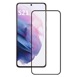 Противоударное стекло 5D ZIBELINO для Samsung Galaxy S21FE черное