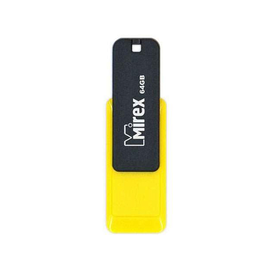 USB 64Gb MIREX CITY жёлтый (ecopack)