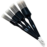 Набор кистей LERATON SOFT SYNTHETIC DETAILING BRUSH SET DBRSS для детейлинга, искусственная щетина (16, 22, 27, 35мм)