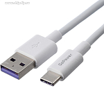 Кабель USB <--> Type-C  1.0м GoPower GP12T-5.4 белый, 5.4A