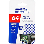 Micro SD 64Gb SilverStone F1 Class 10, U3, 90/60 Mb/s без адаптера