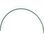Дуга пластиковая для парника 80 х 90 см, d12 мм, зеленая// Palisad 64432