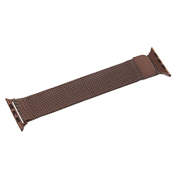 Ремешок ApW25 для Apple Watch 42/44/45/49 mm миланская петля на магните (brown)