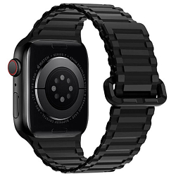 Силиконовый ремешок HOCO WA06 Flexible для APPLE Watch 42/44/45/49mm, чёрный