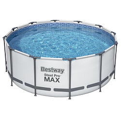 Бассейн каркасный BESTWAY 561PZ Steel Pro Max 366х122см, 10250л, фильтр-насос, лестница