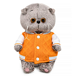 Мягкая игрушка Басик BABY в бомбере на кнопках, 20 см (BB-154)