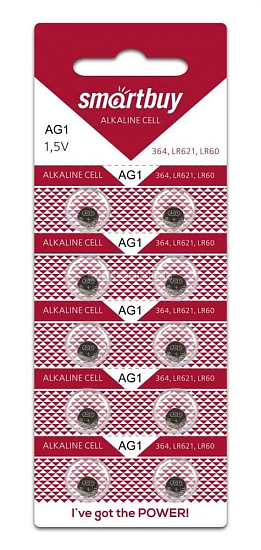 Элемент питания SMARTBUY AG01 BL-10