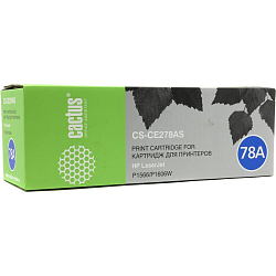 Картридж лазерный CACTUS CS-CE278A черный для HP LaserJet P1566/P1606w (2100стр.)