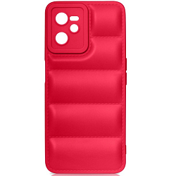 Силиконовый чехол (дутый) DF для Realme C35 DF rmJacket-03 (red)