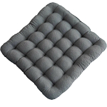 Подушка на стул Bio-Line с гречневой лузгой PSG25 (40*40, серый)