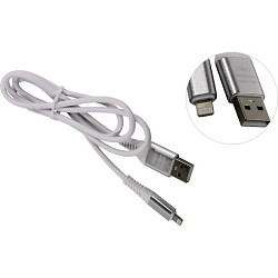 Кабель USB <--> Lightning  1.0м SMARTBUY Gear (iK-512ERGbox) белый